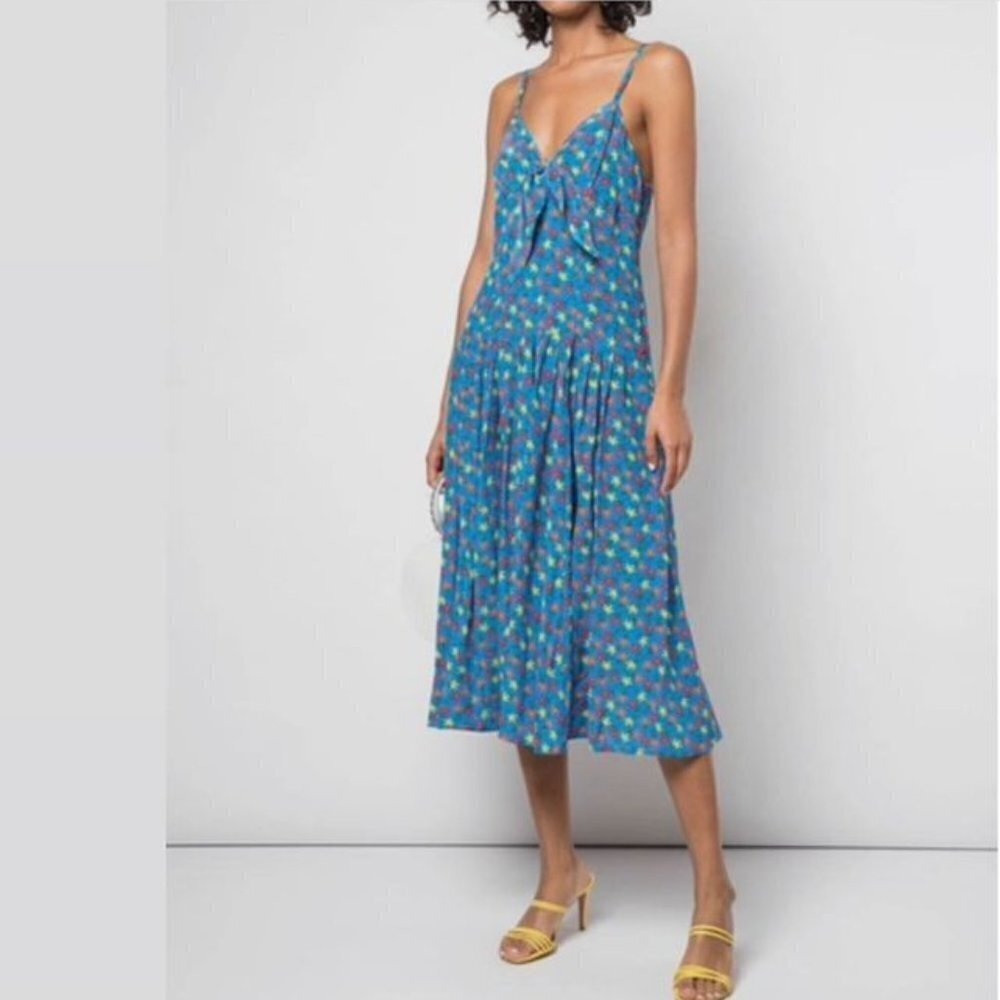 LHD Aqua Field Flower The Adele Dress I Size 0